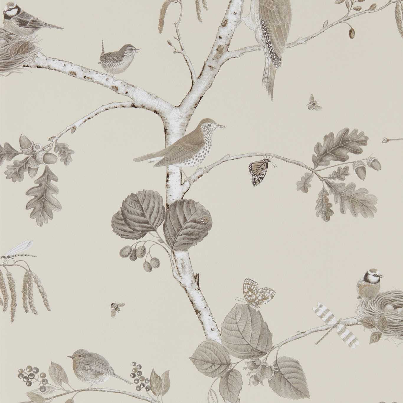 Woodland Chorus Sepia/Neutral